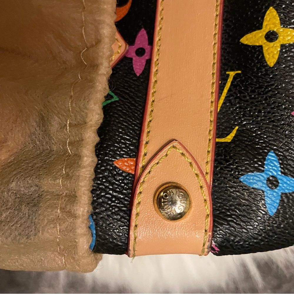 Louis Vuitton Theda Leather Black Monogram Multi Color Hand Bag (Vintage) - Picture 13 of 16